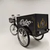 Retro Alloy Classic Tricikli Részletes Aranyozott Makett