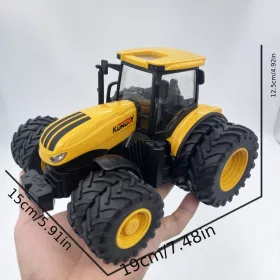1/24 Méretarányú Sárga Játék Traktor