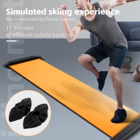   1.8 méter hosszú csúszópálya, beltéri gyorskorcsolya edző és fitnesz eszköz