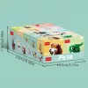 10 az 1-ben mini aranyos háziállat sorozat építőkocka készlet, 10 kis modellből vagy 1 nagy modellé kombinálható Bézs