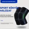 Nagy nyúlású kompressziós térdmerevítő ujj edzéshez, futáshoz, edzőteremhez XL méret (18.7×28 cm)