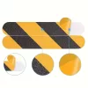16 db kültéri lépcsőfok csúszásgátló szalag, 4 × 33 cm, beltéri/kültéri lépcsőkhöz, fokokhoz és hajókhoz Fekete és sárga
