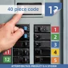 Áramkapcsoló címke matrica szett, kézzel írható elektromos panelhez, elosztódobozhoz és elektromos fedélhez - D11