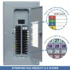 Áramkapcsoló címke matrica szett, kézzel írható elektromos panelhez, elosztódobozhoz és elektromos fedélhez - D11