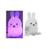 Gyerekéjszakai lámpa vezérlésével, érintésérzékeny, RGB színváltóval, távirányítóval - nyuszi