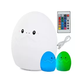   Gyerek éjjeli lámpa LED tojás RGB távirányítóval és USB csatlakozóval