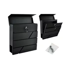   S6238 levéldoboz - antracit színű, modern design, házhoz szállítás, acél anyag
