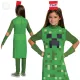 Minecraft Creeper Lány Gyerek Jelmez (M-es, 7-9 év) - Eredeti