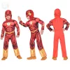 Flash Izmosított Fiú Gyerek Jelmez Maszkkal - Eredeti DC