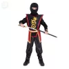 Fekete Sárkány Ninja Gyerek Jelmez Szett