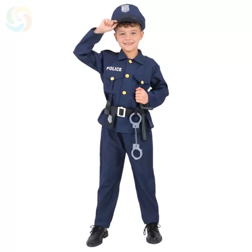 Rendőr Fiú Gyerek Jelmez 7 részes szett