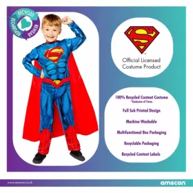 Superman Fiú Gyerek Jelmez - Eredeti DC