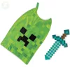 Minecraft Gyerek Jelmez Szett - Köpeny és Gyémántkard - Eredeti