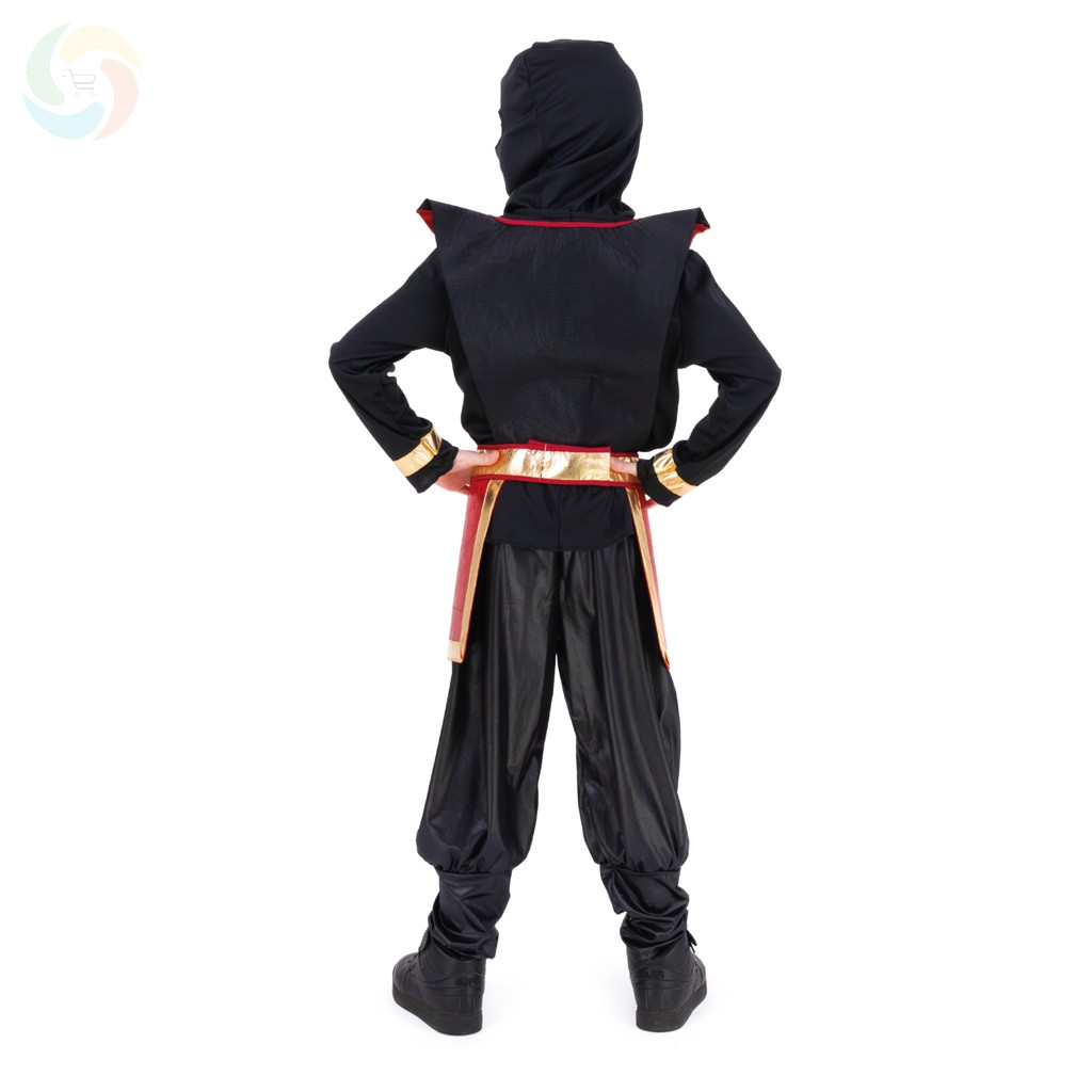 Fekete Sárkány Ninja Gyerek Jelmez Szett