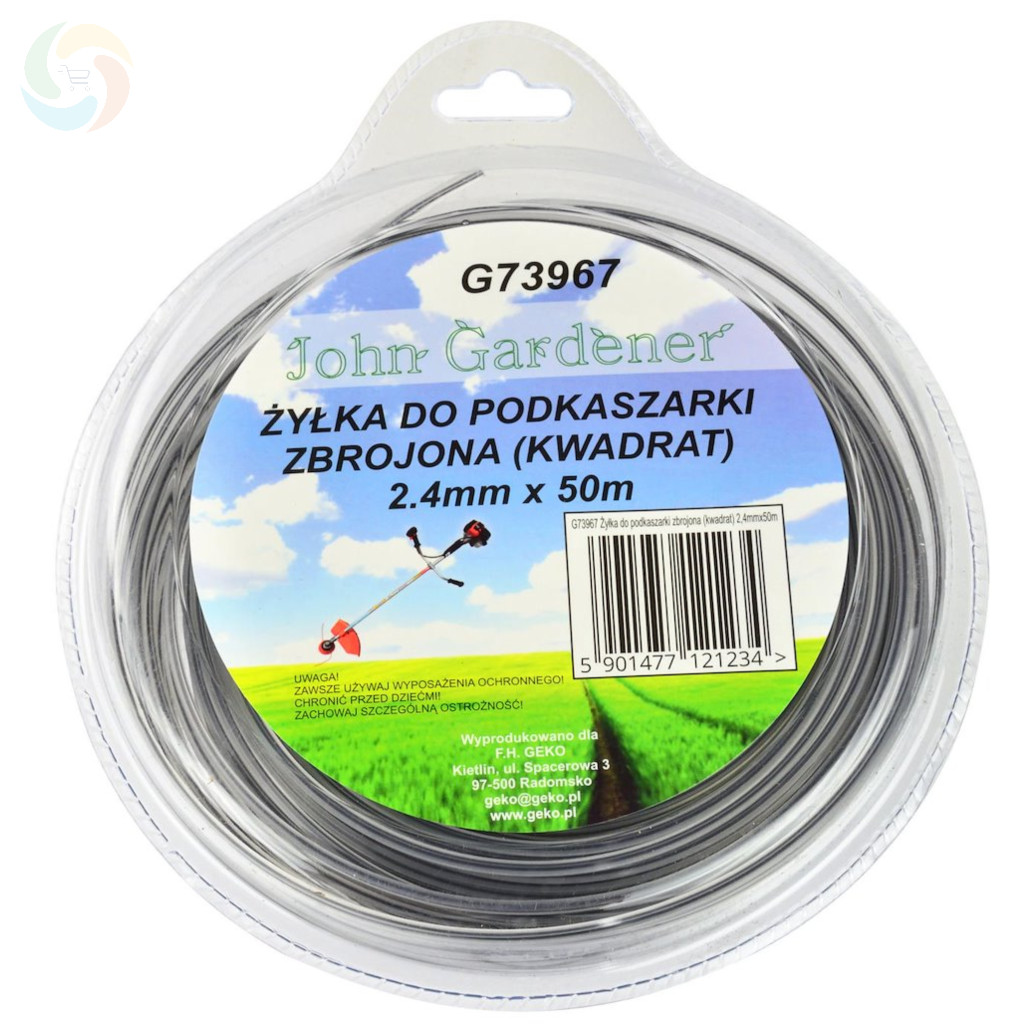Erősített fűkasza damil 50m (2.4-3mm)