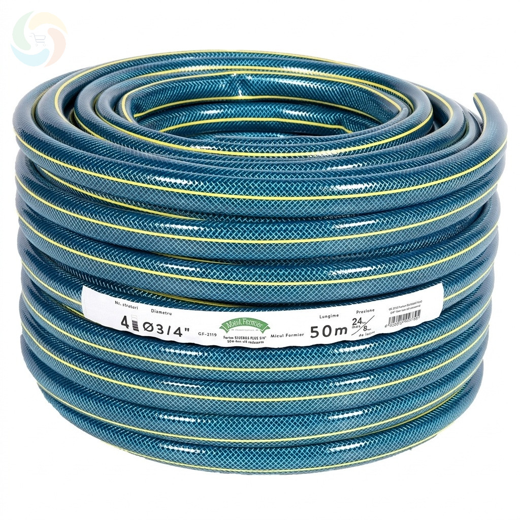 Bluebos Premium locsolótömlő 3/4" 50m 4 rétegű csavarodásmentes kertislag GF-2119