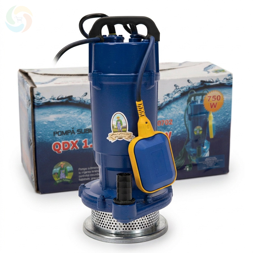 Micul Fermier öntöttvas búvárszivattyú úszókapcsolóval 750W 3900 l/h 32m GF-0702